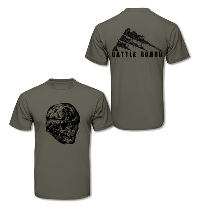 Battle Board Zombie Shirt - Military Green