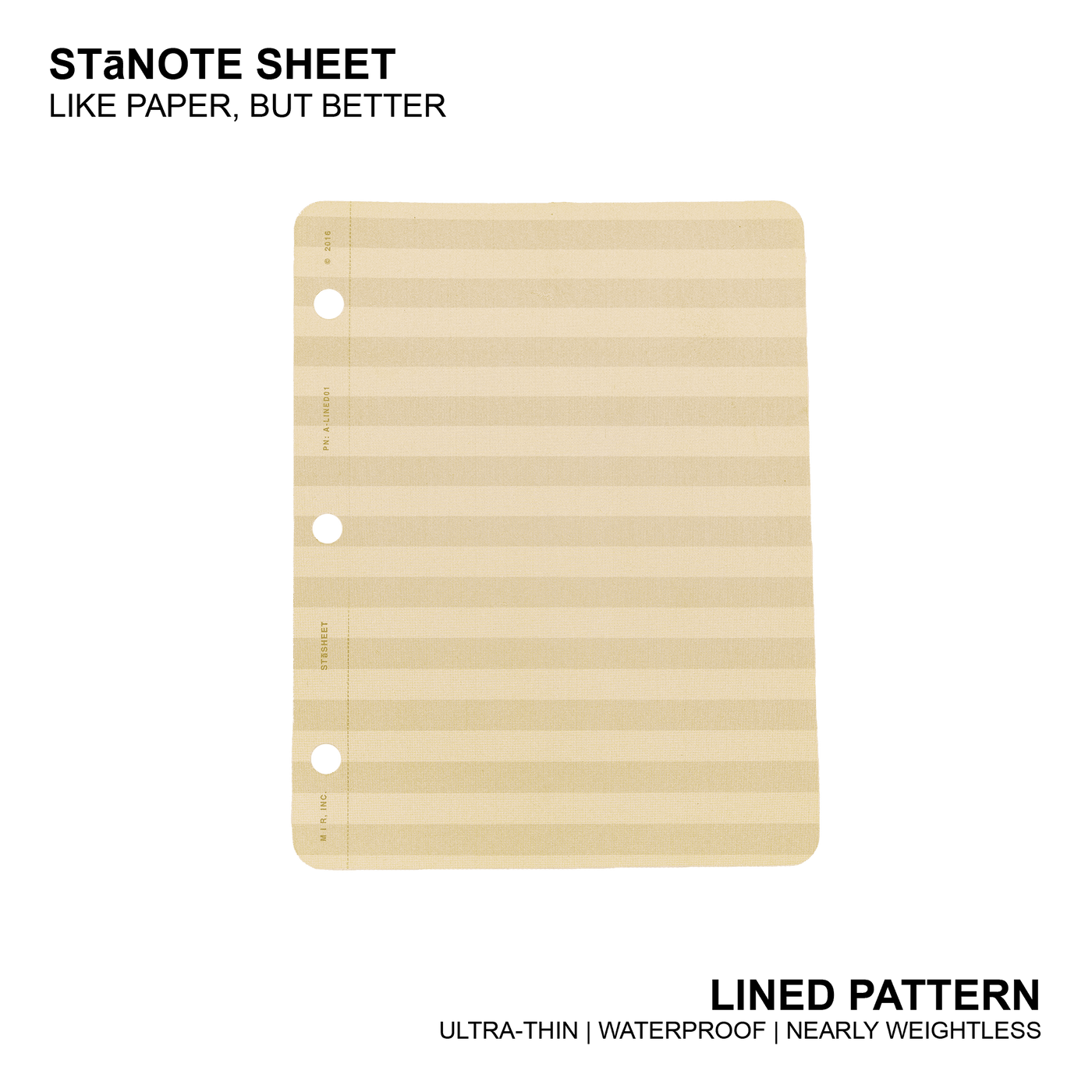 STāNOTE SHEETS - LINED | GRID | DOT | BLANK