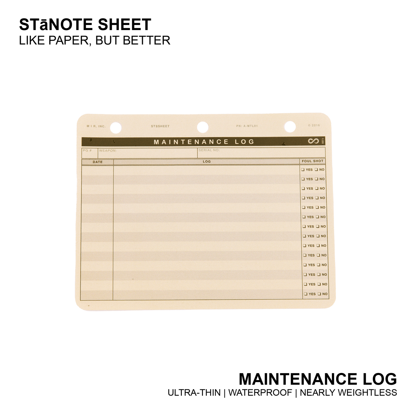 STāNOTE SHEETS - MARKSMANSHIP TEMPLATES