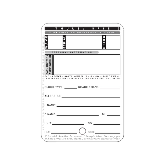 THULS Personal Info Card – Battle Board