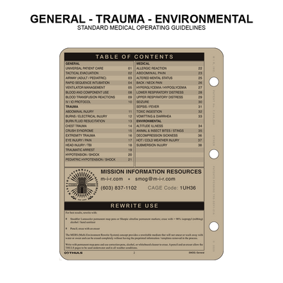 THULS - Standard Medical Operating Guidelines (SMOG)
