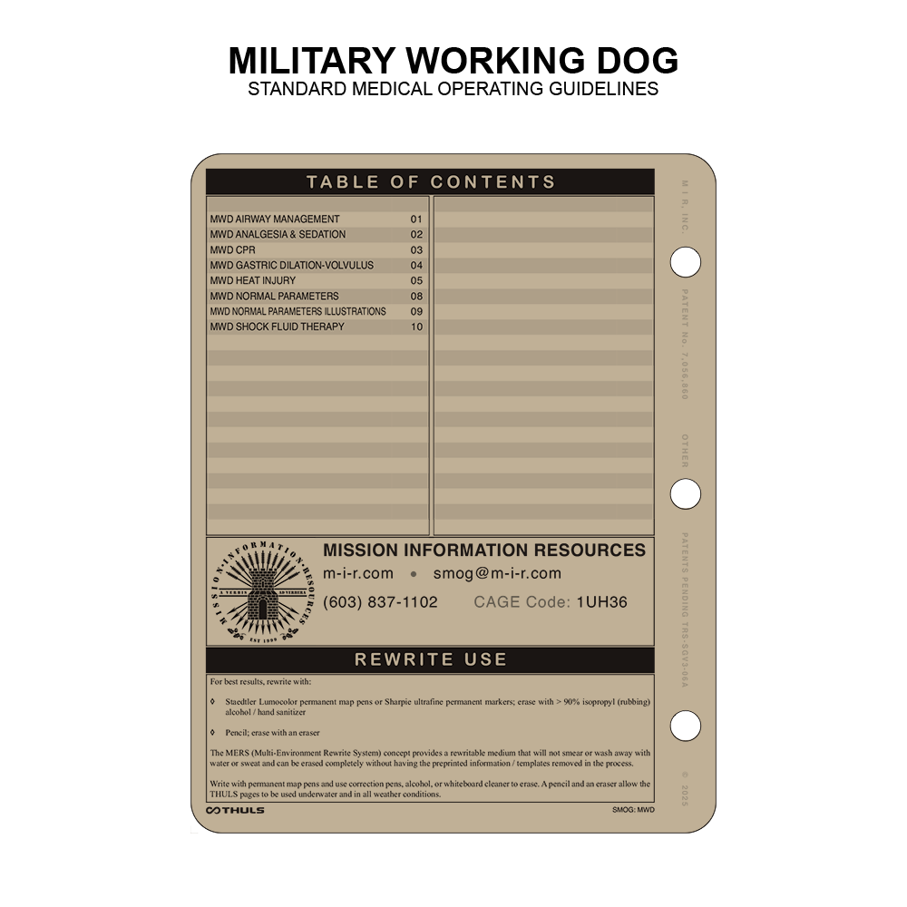THULS - Standard Medical Operating Guidelines (SMOG)